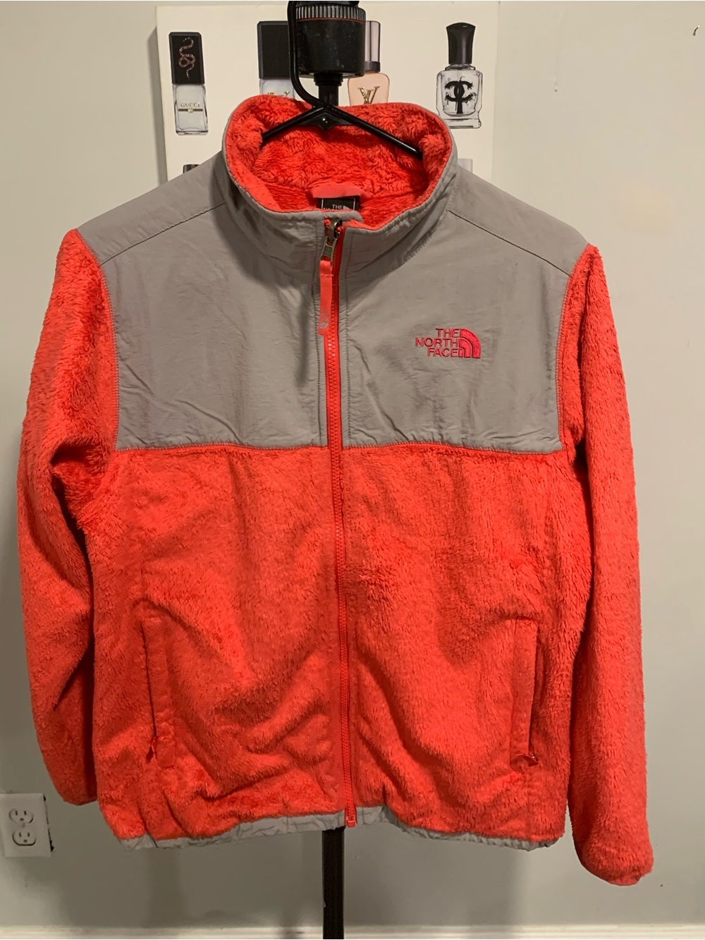 The North Face Fleece Jacket - Coral with Gray SJL015